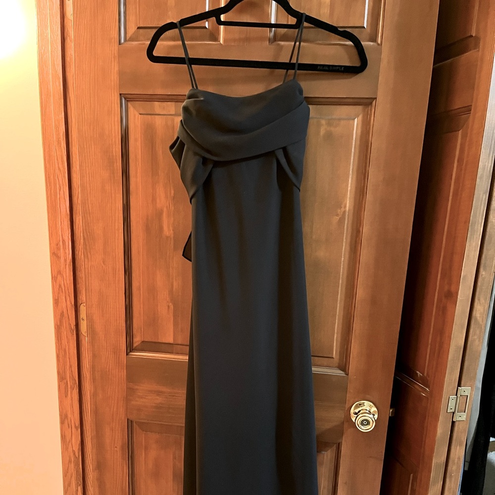 Betsy & Adam Long Black Dress